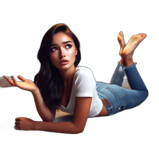 shoes, face, creature, photorealistic transparent PNG cut-out
