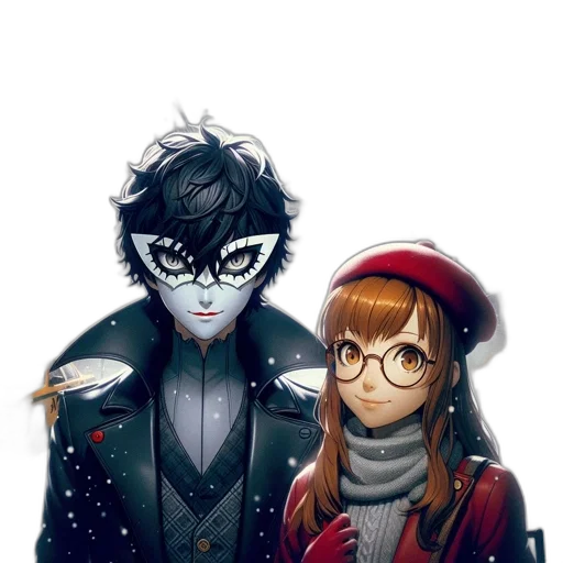 mask, hat, jacket, pixel art transparent PNG cut-out