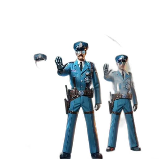staff, weapon, robot, hat transparent PNG cut-out