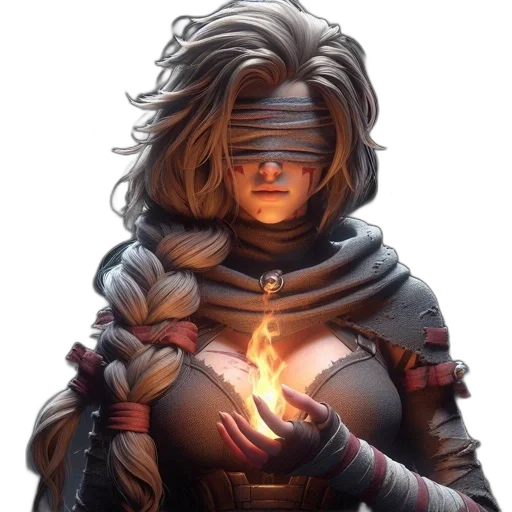 mask, face, staff, fantasy art transparent PNG cut-out