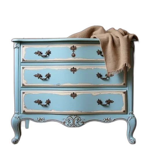 furniture, crown, photorealistic, blue transparent PNG cut-out