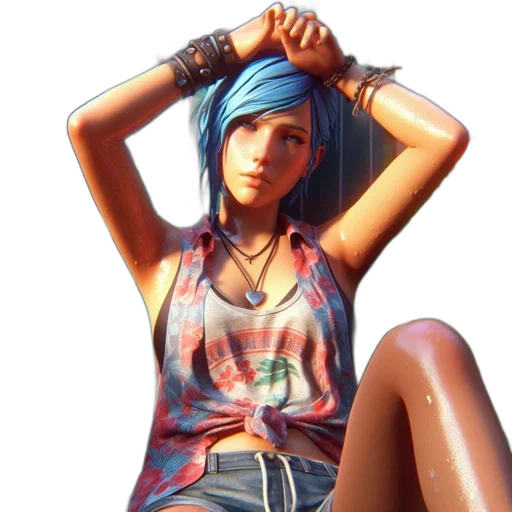 dress, jewelry, hair, face transparent PNG cut-out
