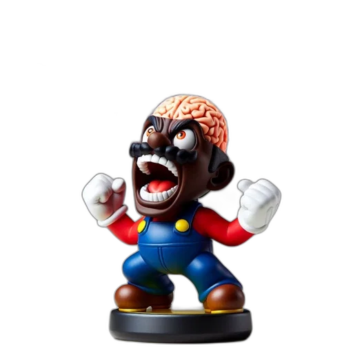 3d render, concept art, 3d-rendered, mario-like transparent PNG cut-out