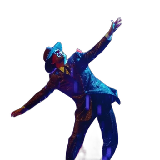 staff, jacket, hat, robot transparent PNG cut-out