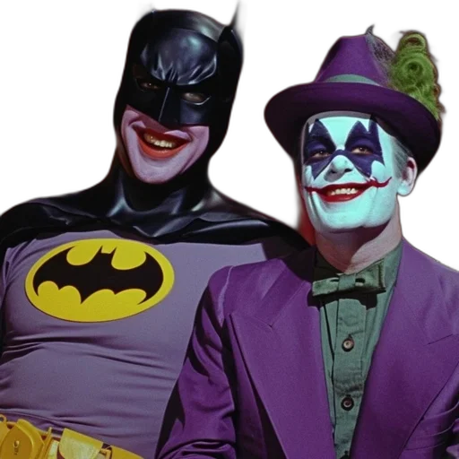comic book art, batman, joker, popular transparent PNG cut-out