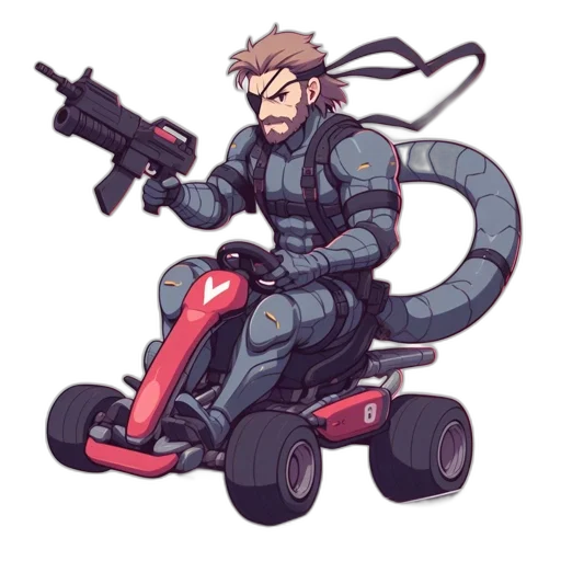 weapon, robot, concept art, pixel art transparent PNG cut-out