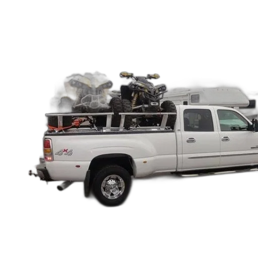 white, pickup, truck, bed transparent PNG cut-out