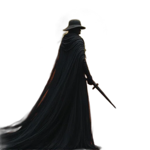 hat, staff, sword, umbrella transparent PNG cut-out