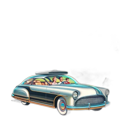 car, concept art, 3d render, watercolor transparent PNG cut-out