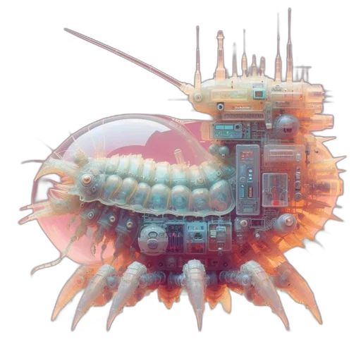 robot, crown, weapon, creature transparent PNG cut-out