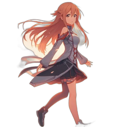 dress, staff, jacket, weapon transparent PNG cut-out