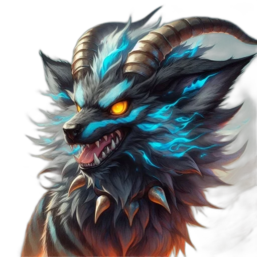 dragon, staff, creature, mask transparent PNG cut-out
