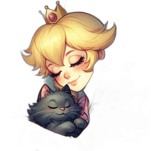 staff, crown, watercolor, pixel art transparent PNG cut-out