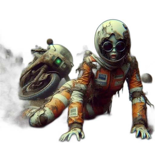 robot, creature, mask, staff transparent PNG cut-out