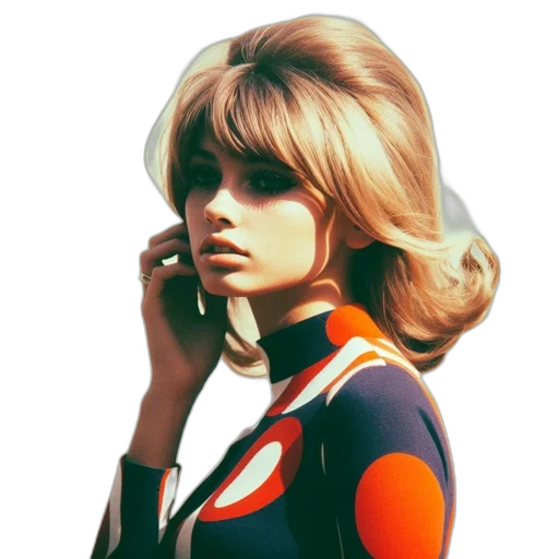 jacket, dress, face, hair transparent PNG cut-out