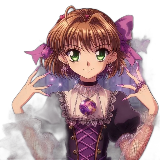 dress, staff, weapon, face transparent PNG cut-out