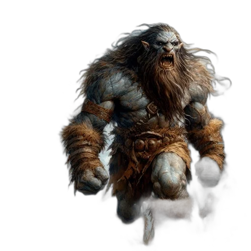 creature, animal, hair, concept art transparent PNG cut-out