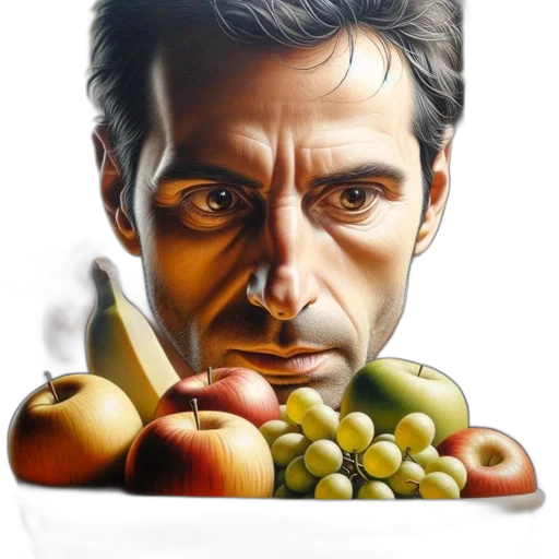 food, face, photorealistic, concept art transparent PNG cut-out