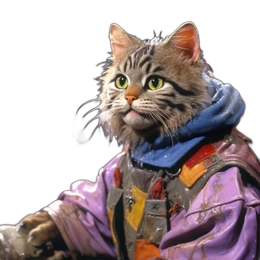 animal, jacket, staff, creature transparent PNG cut-out