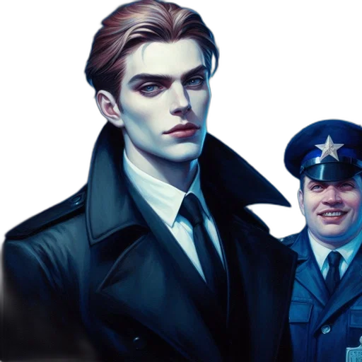 jacket, staff, concept art, comic book art transparent PNG cut-out