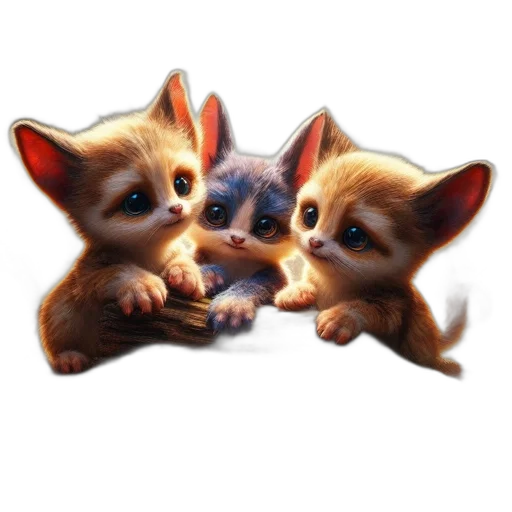 animal, 3d render, photorealistic, concept art transparent PNG cut-out