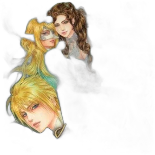 hair, face, fantasy art, concept art transparent PNG cut-out