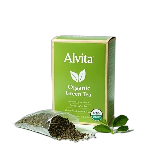 box, alvita, organic, green transparent PNG cut-out