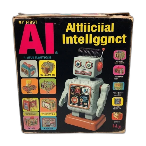 robot, boxed, toy, set transparent PNG cut-out