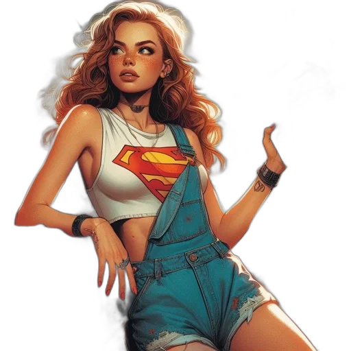 comic book art, concept art, fantasy art, photorealistic transparent PNG cut-out