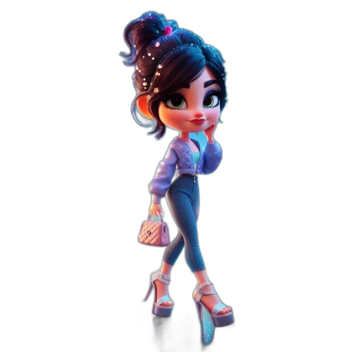 staff, dress, concept art, 3d render transparent PNG cut-out