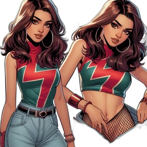 comic book art, concept art, cartoon, red transparent PNG cut-out