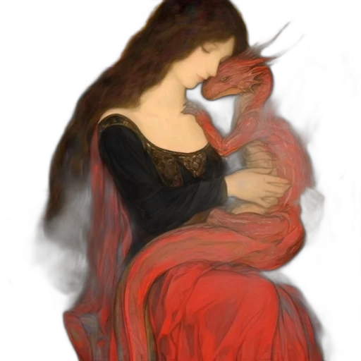 dragon, dress, mask, creature transparent PNG cut-out