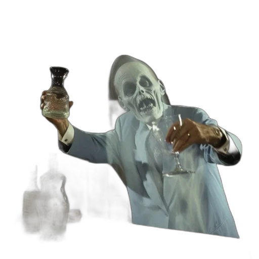 bottle, staff, mask, weapon transparent PNG cut-out