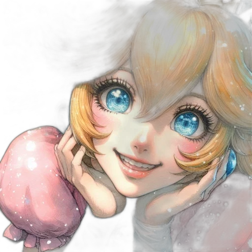 face, watercolor, photorealistic, anime transparent PNG cut-out