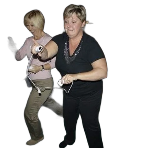 staff, jacket, two, women transparent PNG cut-out