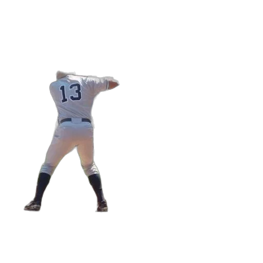 baseball, player, number, his transparent PNG cut-out