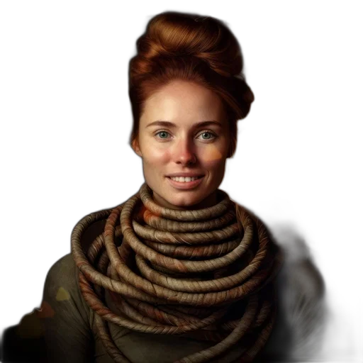 face, staff, hair, jacket transparent PNG cut-out