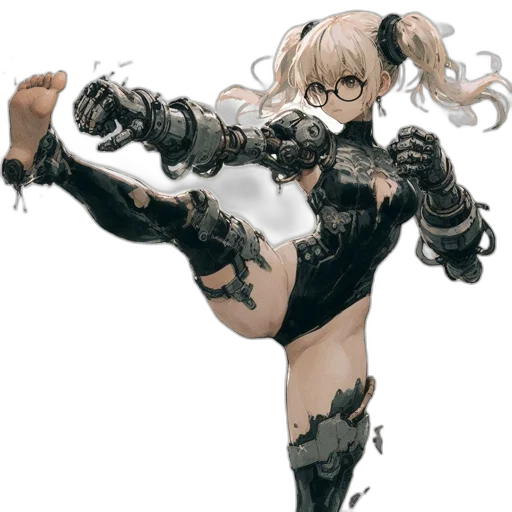 weapon, dress, robot, concept art transparent PNG cut-out