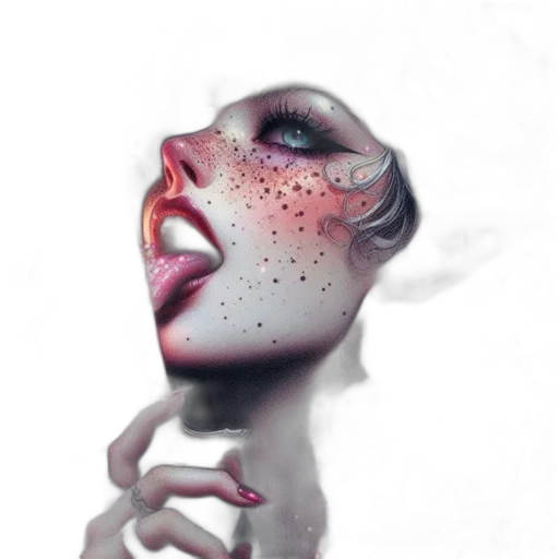 mask, face, creature, photorealistic transparent PNG cut-out