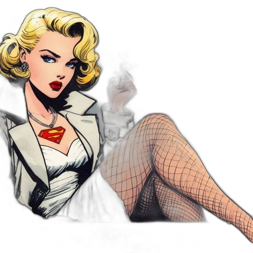 comic book art, concept art, cartoon, pixel art transparent PNG cut-out