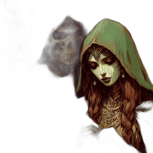 face, mask, concept art, fantasy art transparent PNG cut-out