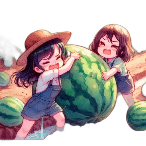 food, hat, weapon, watercolor transparent PNG cut-out