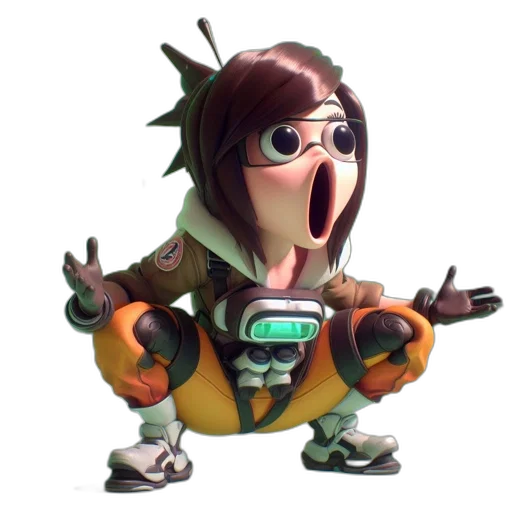 robot, staff, jacket, weapon transparent PNG cut-out