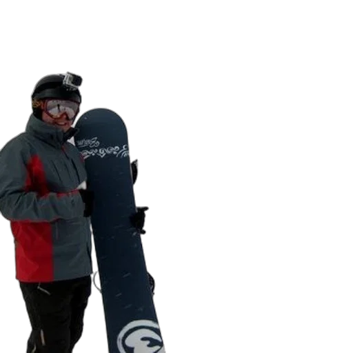 jacket, staff, 3d render, snow transparent PNG cut-out