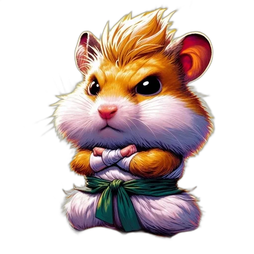animal, staff, concept art, 3d render transparent PNG cut-out