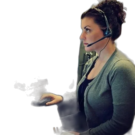 staff, concept art, woman, wearing transparent PNG cut-out