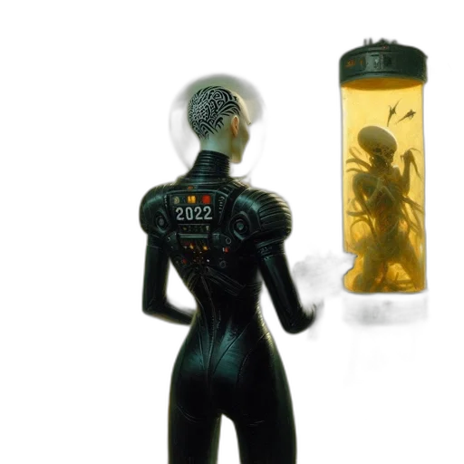 robot, bottle, creature, dress transparent PNG cut-out