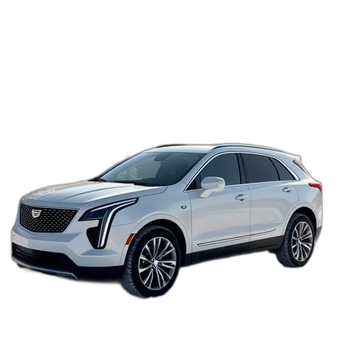 car, white, 2019, cadillac transparent PNG cut-out