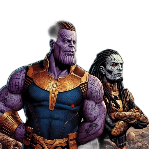 comic book art, concept art, fantasy art, 3d render transparent PNG cut-out
