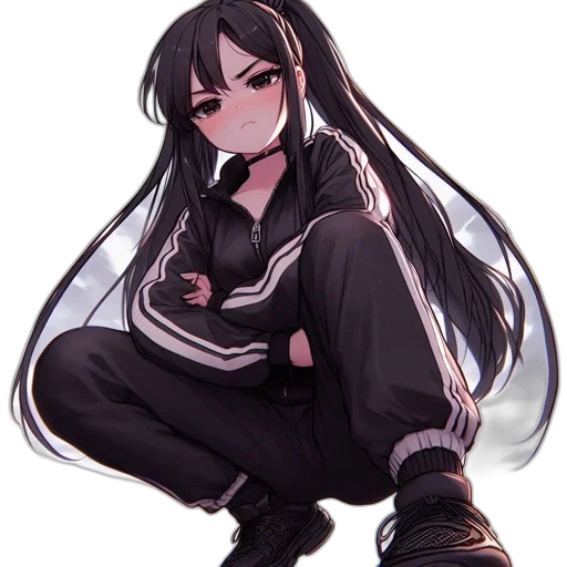 jacket, staff, weapon, shoes transparent PNG cut-out